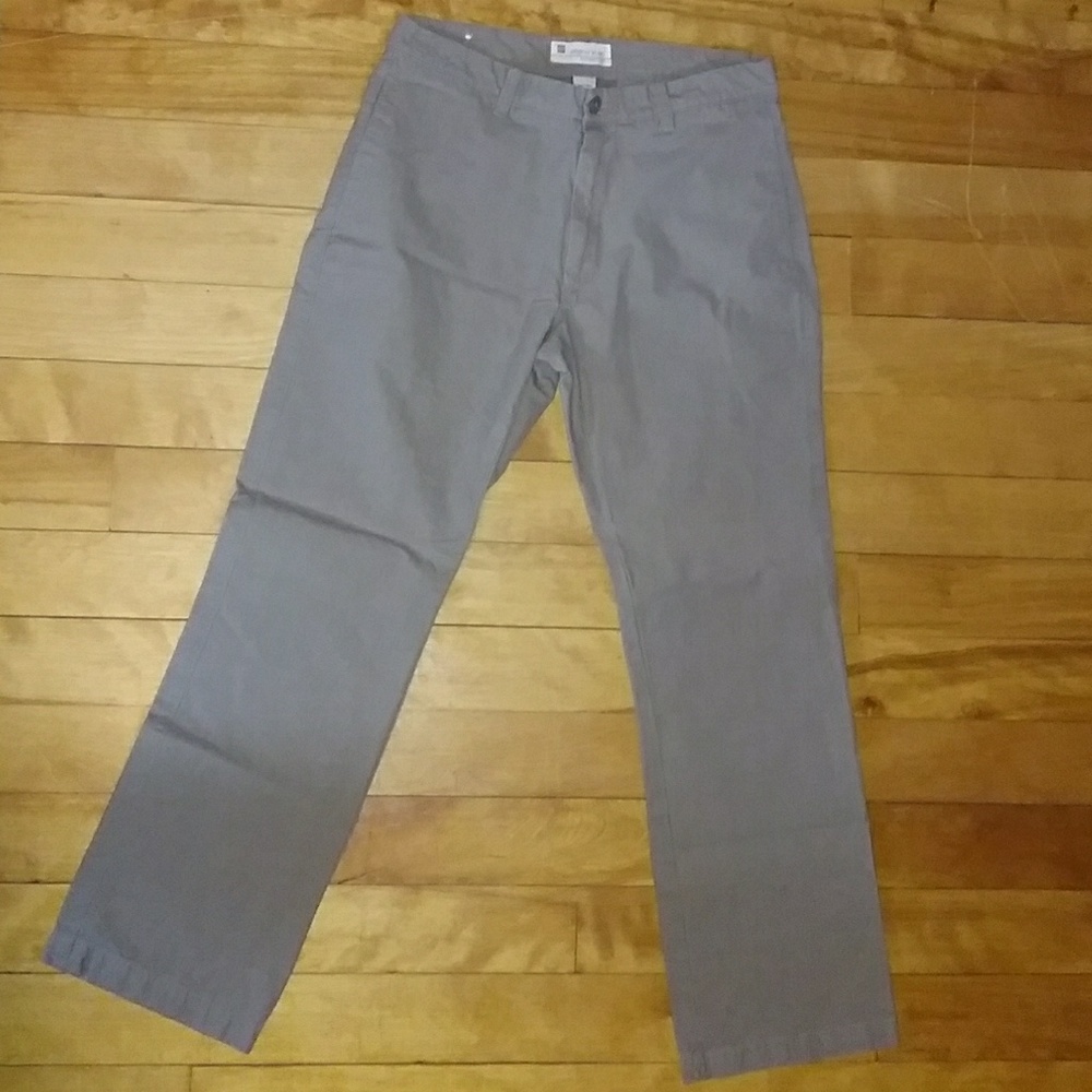 Mens Grey Pinstripe Pants Gap 32/30
